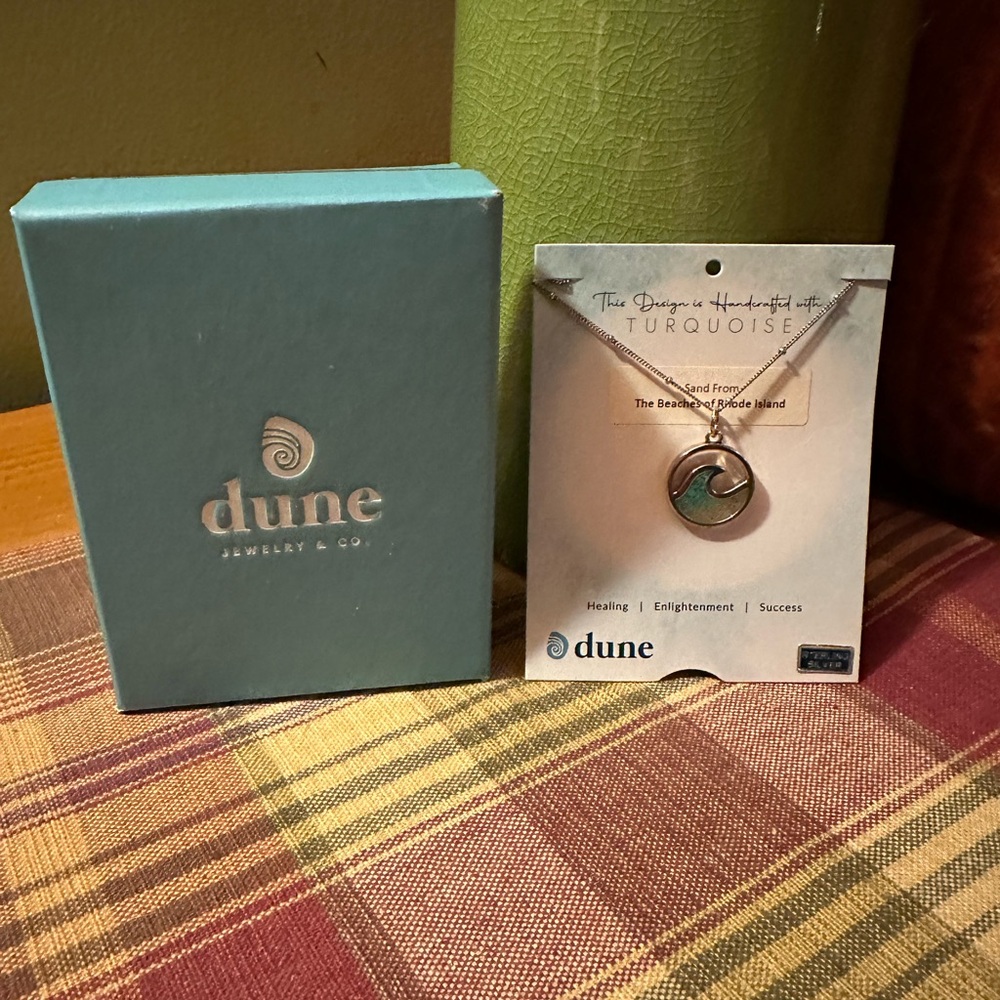 Dune Jewelry Turquoise Wave Necklace Rhode Island